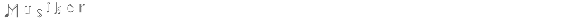 Sample characters Musiker Font